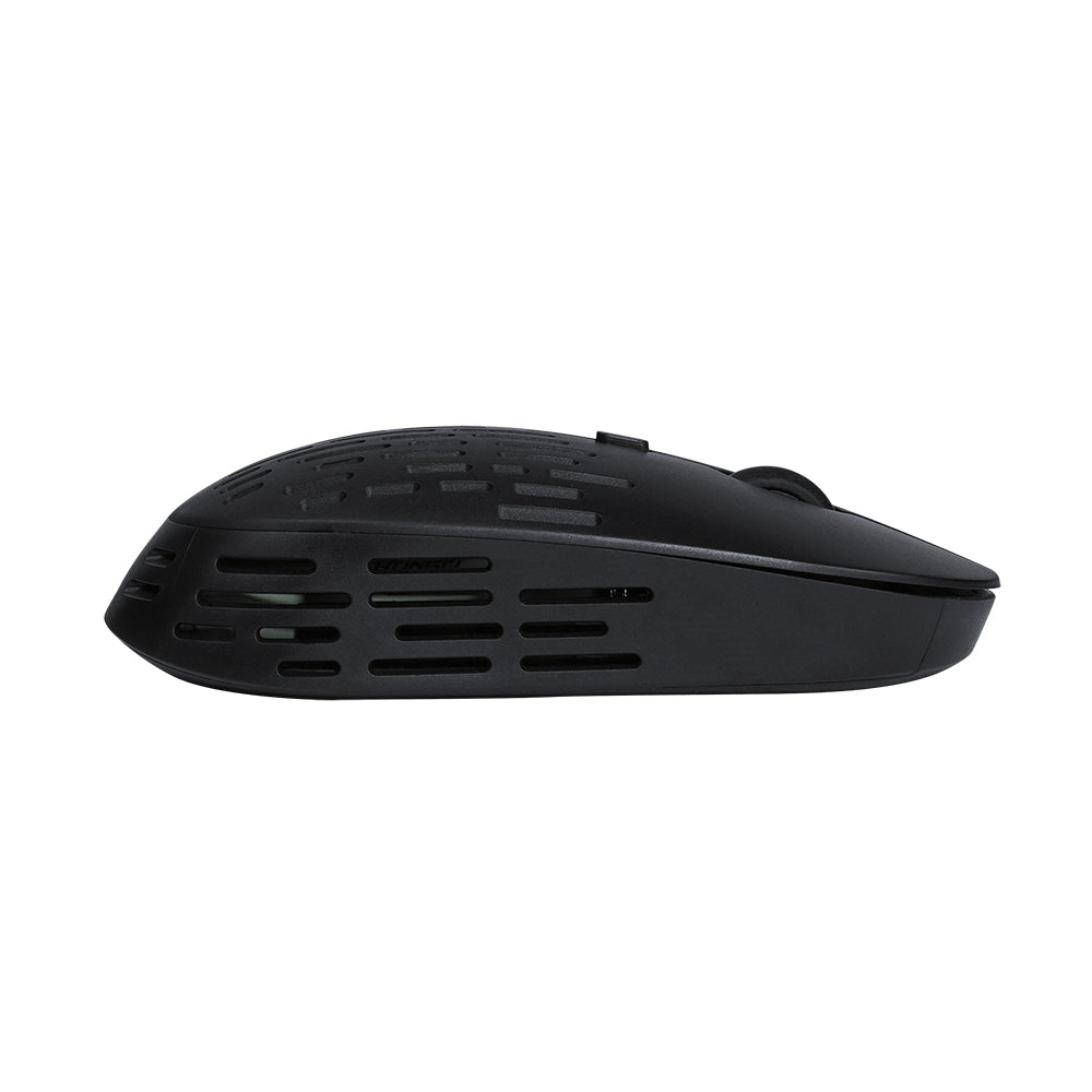 Mouse Vorago Inalambrico Tipo C Y Bt 2400 Dpi Recargable Negro Mo-208