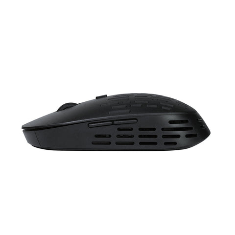 Mouse Vorago Inalambrico Tipo C Y Bt 2400 Dpi Recargable Negro Mo-208