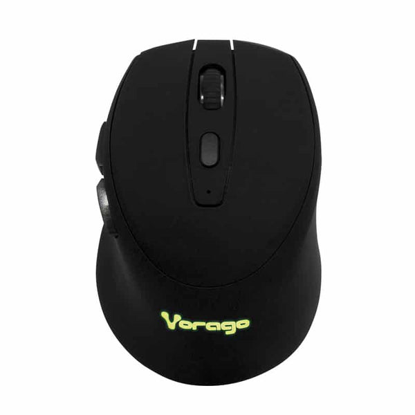 Mouse Vorago Mo-306 Inalambrico Iluminado 2400 Dpi Recargable Negro