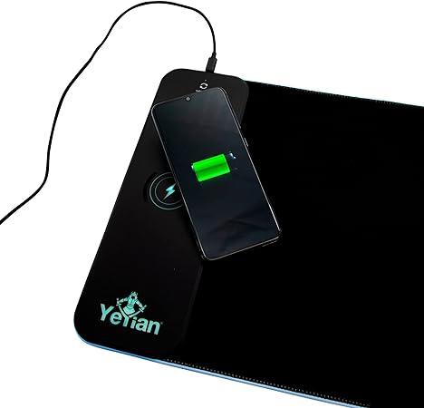 Mousepad Gamer Yeyian Ygg-68902 Flex Carga Inalambrica, Rgb Antiderrapante, Glider 2700