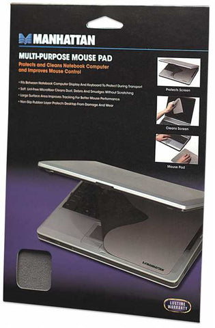 Mousepad Manhattan 3 En 1 Microfibra Gris 422871