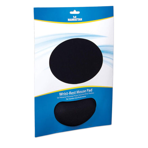 Mousepad Manhattan Tipo Gel Descansa Muñeca Negro 434362