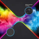 Mousepad Manhattan Xxl 80x30cm Gaming Luz Led Y Carg Qi 10w Neg 425513