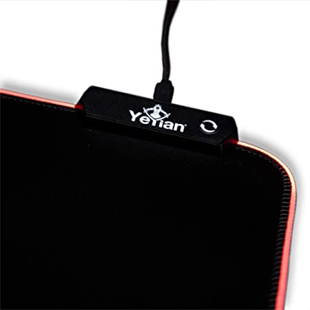 Mousepad Yeyian Gamer Mp2035 Krieg 2035 Rgb Led Antiderrapante