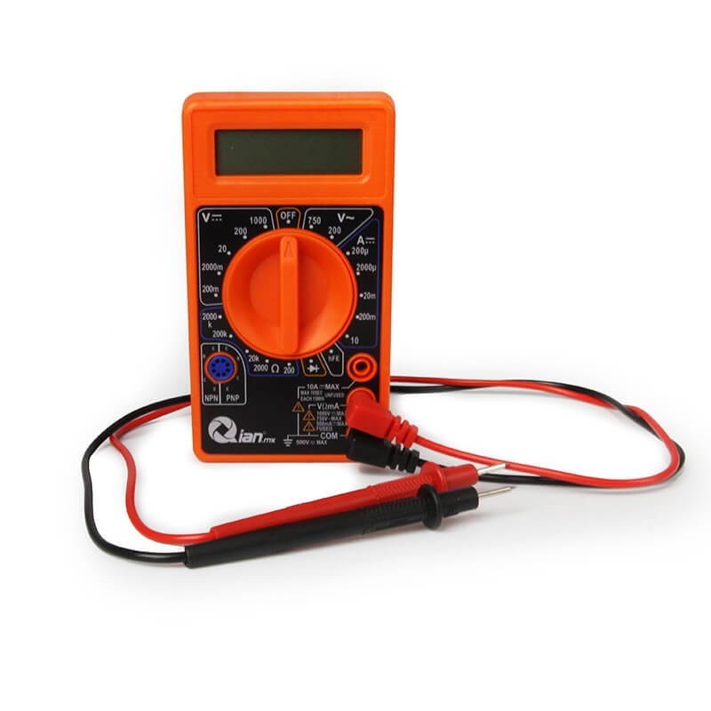 Multimetro digital qian qad-690010 lcd 3 1/2 digitos(cuenta 1999) 0.5"
