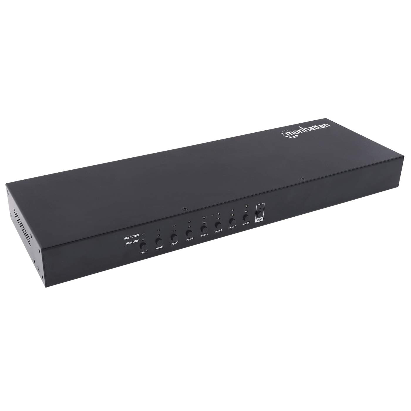 Mux Kvm Manhattan 8 Ptos Hdmi Y Usb Full Hd Incluye Cables Usb 152785