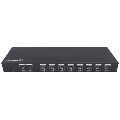 Mux Kvm Manhattan 8 Ptos Hdmi Y Usb Full Hd Incluye Cables Usb 152785