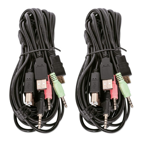 Mux Kvm Manhattan Hdmi 2 Puertos Para 2 Monitores 4k@30hz 153522