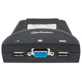Mux Kvm Mini Usb 2:1 Manhattan Con Cables + Audio 151245