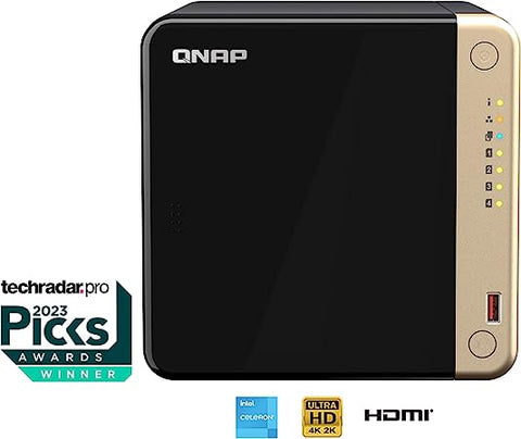 Nas Qnap Escritorio De Alto Rendimiento De 4 Bahias (Ts-464-8g-Us)