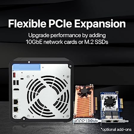 Nas Qnap Escritorio De Alto Rendimiento De 4 Bahias (Ts-464-8g-Us)