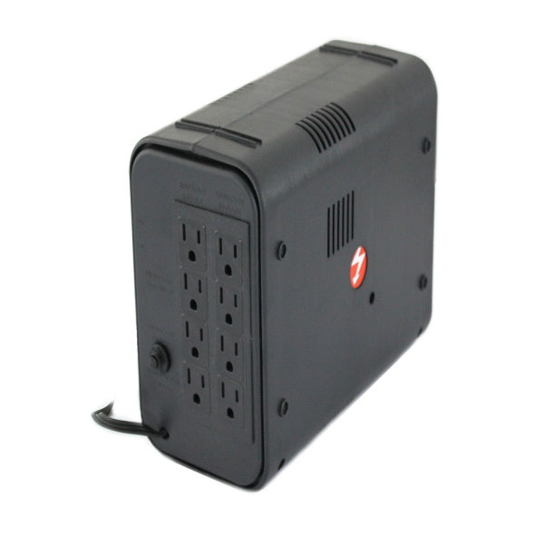 No-Break Complet MT505, 500VA (250W) con regulador y supresor de picos, 8 contactos Nema 5-15R. Color Negro