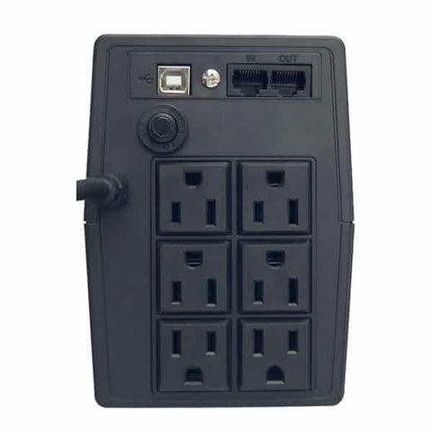 No Break, Upsvica 750va, 360w 6 Tomasregu Nema5-15r, Rj11, 45(Optima 750)