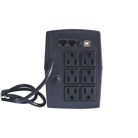 No Breaks, Ups Marca Smartbitt 1kva, 500w, 6 Contactos, Rj-11 (Sbnb1000usb)