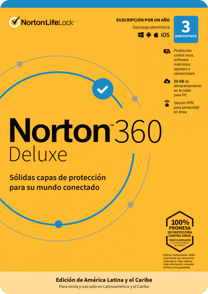 Norton 360 Deluxe, Total Security 3dv 1yr (Tmnr-033)