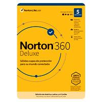 Norton 360 Deluxe, Total Security, 5 Dispositivos, 2 Años, Descarga Digital