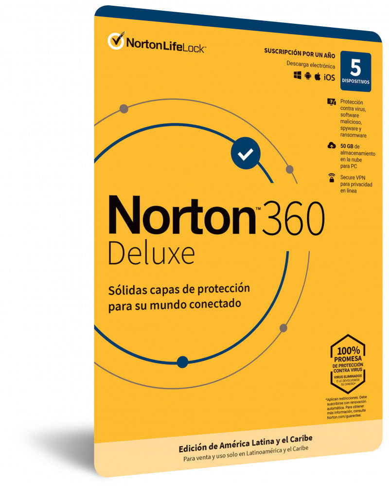 Norton 360 Deluxe, Total Security 5dv 1yr (Tmnr-034)