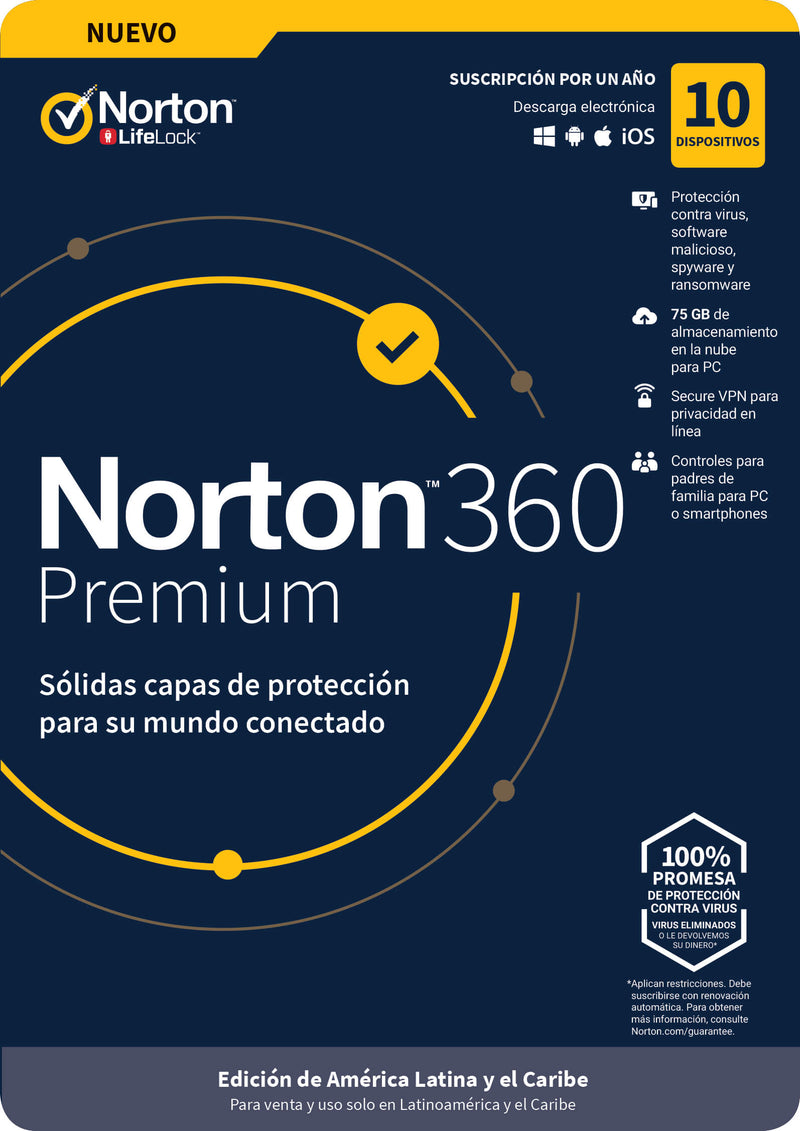 Norton 360 Premium, Total Security 10 Dv 1yr (Tmnr-035)