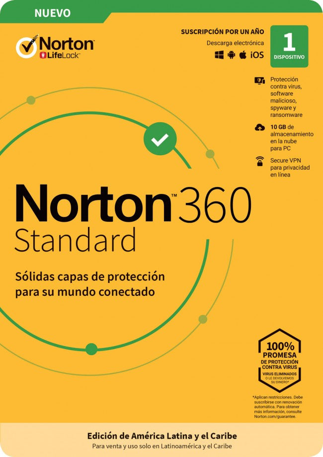 Norton 360 Standard, Internet Security 1dv 1yr (Tmnr-032)