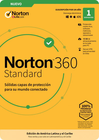 Norton 360 Standard, Internet Security 1dv 1yr (Tmnr-032)