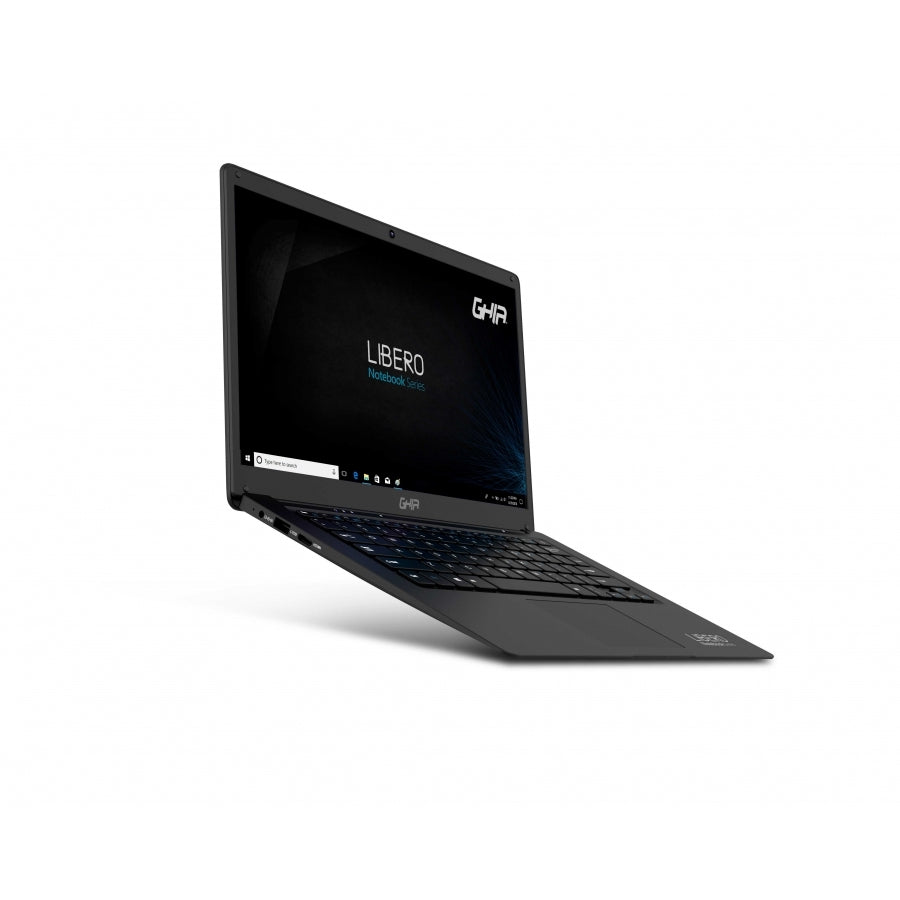 Notebook Ghia Libero 14.1 Pulg Hd Intel Celeron J3355 Dual Core 2.0 Ghz Ram 4gb Emmc 128gb Bahia 2.5 Camara Frontal 0.3 Mpx Wifi-Bt Mini Hdmi Win 10 Pro Color Negro