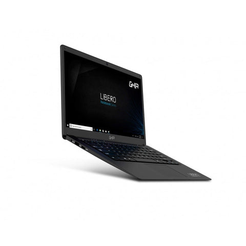 Notebook Ghia Libero 14.1 Pulg Hd Intel Celeron J3355 Dual Core 2.0 Ghz Ram 4gb Emmc 128gb Bahia 2.5 Camara Frontal 0.3 Mpx Wifi-Bt Mini Hdmi Win 10 Pro Color Negro