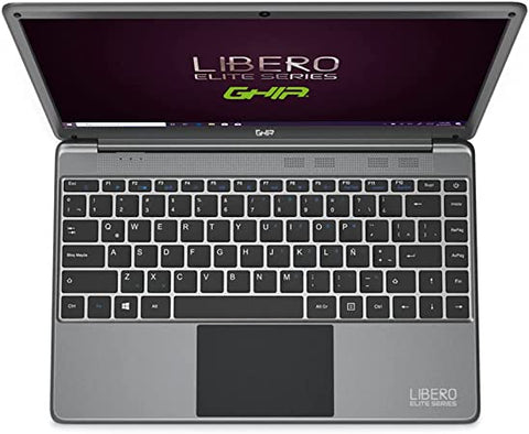 Notebook Ghia Libero Elite, 14.1 Pulg Full Hd, Intel Core I3-10110u Dual Core 2.10 Ghz, 8 Gb, M.2 Ssd 256 Gb, Cam, Wifi-Bt, Lan, Mini Hdmi, Win 10 Home