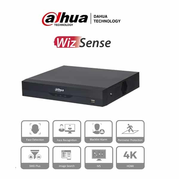 Nvr Dahua De 8 Mp, 4k, 16 Canales Ip, Wizsense (Dhi-Nvr2116hs-I)