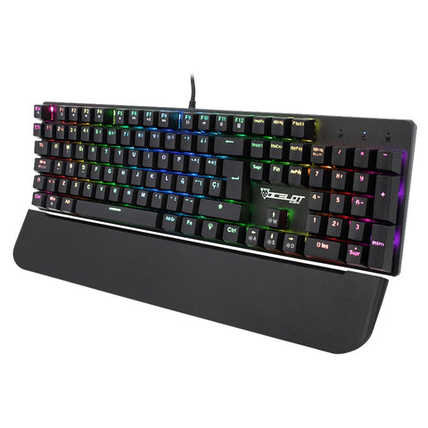Ocelot Teclado Mecanico Con Switch Rojo, Full Rgb Y Descansa Muñecas Removible Sistema De Imanes