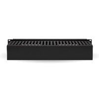 Organizador De Cables Brobotix Horizontal De 2u, 19 Pulgadas, Negro