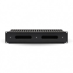 Organizador De Cables Brobotix Horizontal De 2u, 19 Pulgadas, Negro