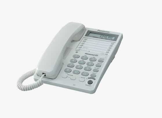 Panasonic Telefono Alambrico Con Lcd Altavoz Blanco(Kx-Ts108)