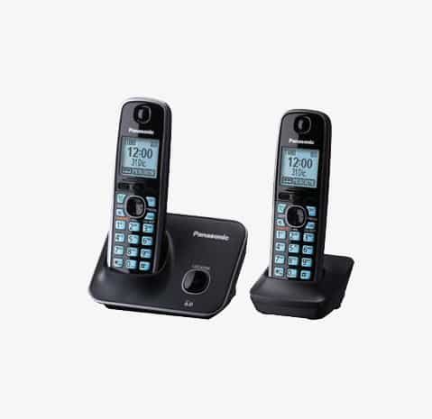 Panasonic Telefono Inalambrico Pantalla Lcd 1.8 + 1 Auri Negro(Kx-Tg4112meb)