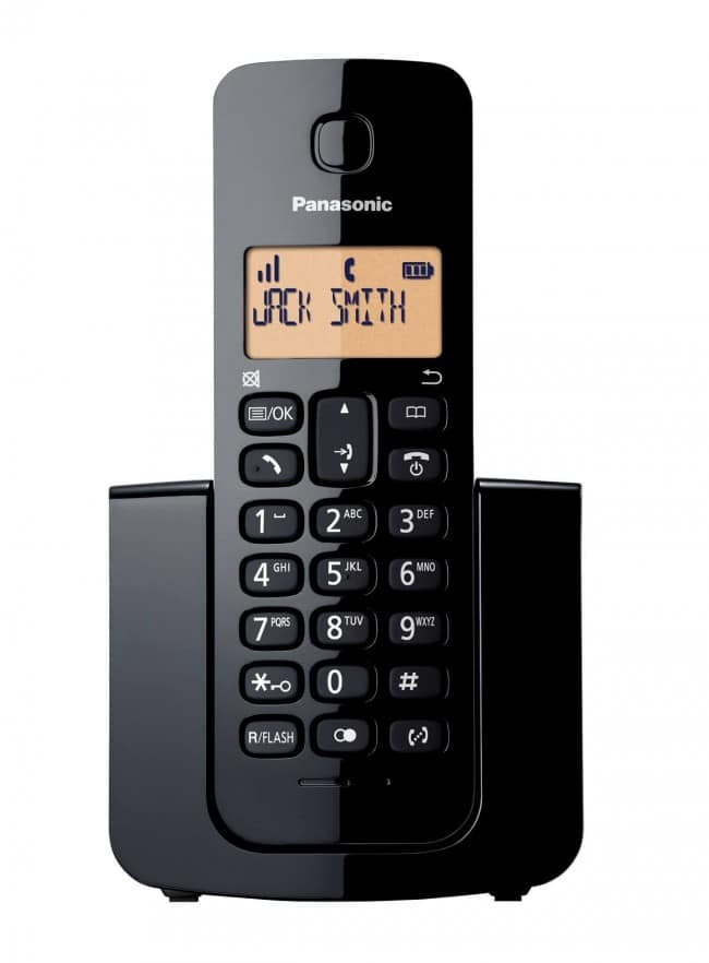 Panasonic Telefono Inalambrico Patalla Lcd 1.4 Compacto Negro(Kx-Tgb110meb)
