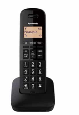 Panasonic Telefono Inalambrico Patalla Lcd 1.4 Moderno Negro (Kx-Tgb310meb)