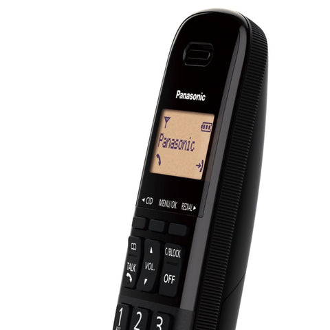 Panasonic Telefono Inalambrico Patalla Lcd 1.4 Moderno Negro (Kx-Tgb310meb)