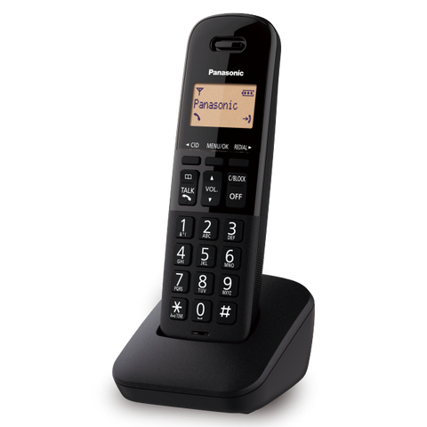 Panasonic Telefono Inalambrico Patalla Lcd 1.4 Moderno Negro (Kx-Tgb310meb)