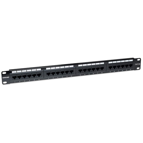 Panel De Parcheo 24 Puertos Cat5e Utp 1u Para Rack19 Intellinet 513555