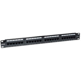 Panel De Parcheo 24 Puertos Cat6 Utp 1u Para Rack 19 Intellinet 520959