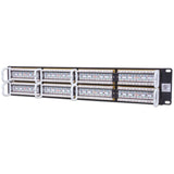 Panel De Parcheo 48 Puertos Cat6 Utp 2u Para Rack 19 Intellinet 560283