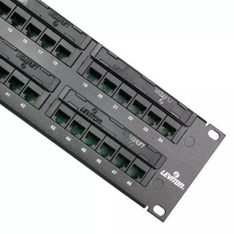 Panel De Parcheo Cat 5e, 48 Puertos, Leviton (5g596-U48)