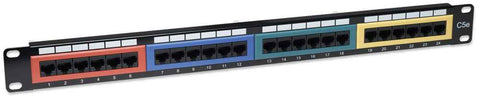Panel De Parcheo Cat5e 24 Puertos Utp 1u Intellinet 513678