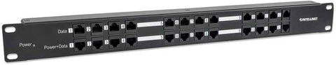 Panel De Parcheo Intellinet Cat5e 12 Puertos 1u Poe 720342