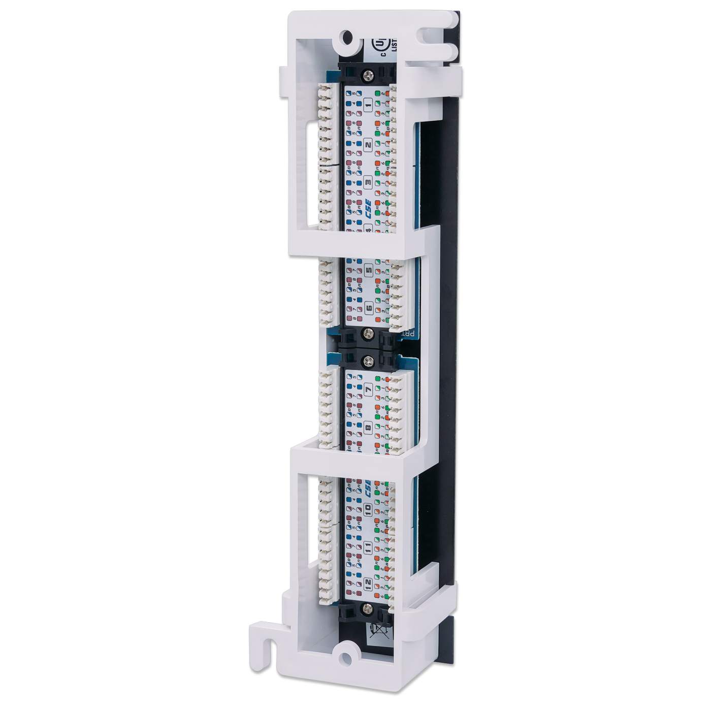 Panel De Parcheo Intellinet Rj45 Cat 5e 12 Puertos Para Pared 162470