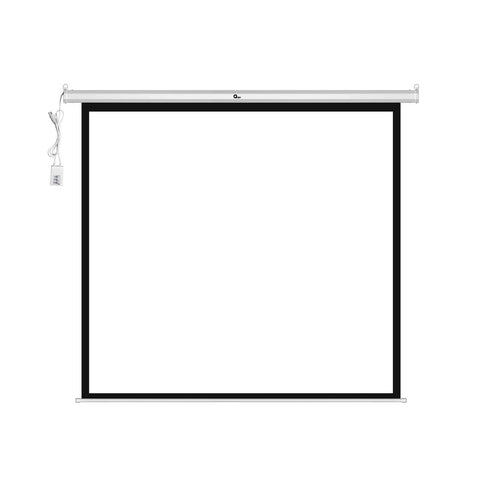 Pantalla De Proyección Eléctrica Qian 120", Montaje en Pared Y Techo, Blanca Mate - Qxs-1e120