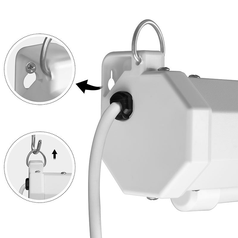 Pantalla De Proyección Eléctrica Qian 120", Montaje en Pared Y Techo, Blanca Mate - Qxs-1e120