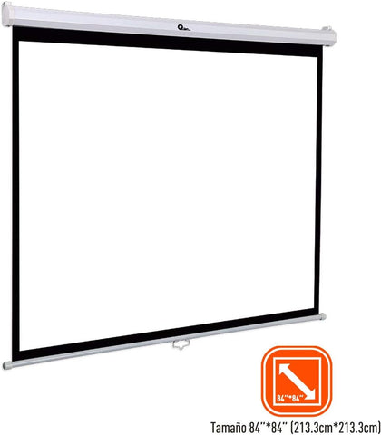 Pantalla Proyeccion Manual Qian Guding Qpg-69503 120" Blanca Mate