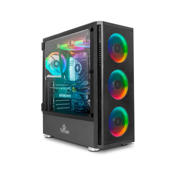 Pc Gamer Yeyian Yari X21 ( Ypb-Yar-X21) - Core I9 12900kf, 32gb Ddr5, 2 Tb Ssd + 2tb Hdd, Rtx 3080, Enfriamiento Liquido, Wifi, W11 H