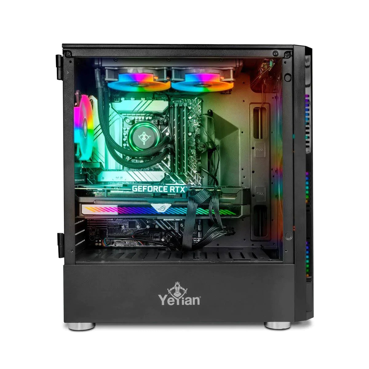 Pc Gamer Yeyian Ypb-Yar-X24 Yari X24- Core I7-12700kf, 32 Gb Ddr5, 1 Tb Ssd + 2 Tb Hdd, Rtx 3070ti, Enfriamiento Liquido, Wifi, W11 H