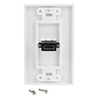 Placa De Pared Hdmi De Una Entrada Hembra - Color Blanco - Hdmiplate - Startech.Com Modelo Hdmiplate
